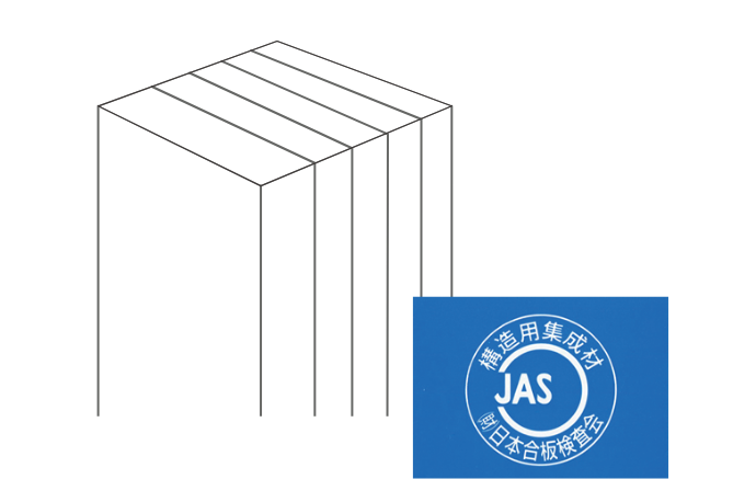 強度のある構造用集成材